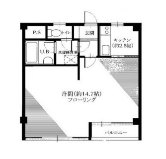 東京都品川区上大崎３丁目 賃貸マンション 1K